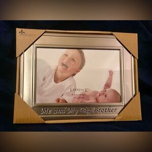 🍀 3/$15 NWT Silver Siblings Big Brother Photo Frame